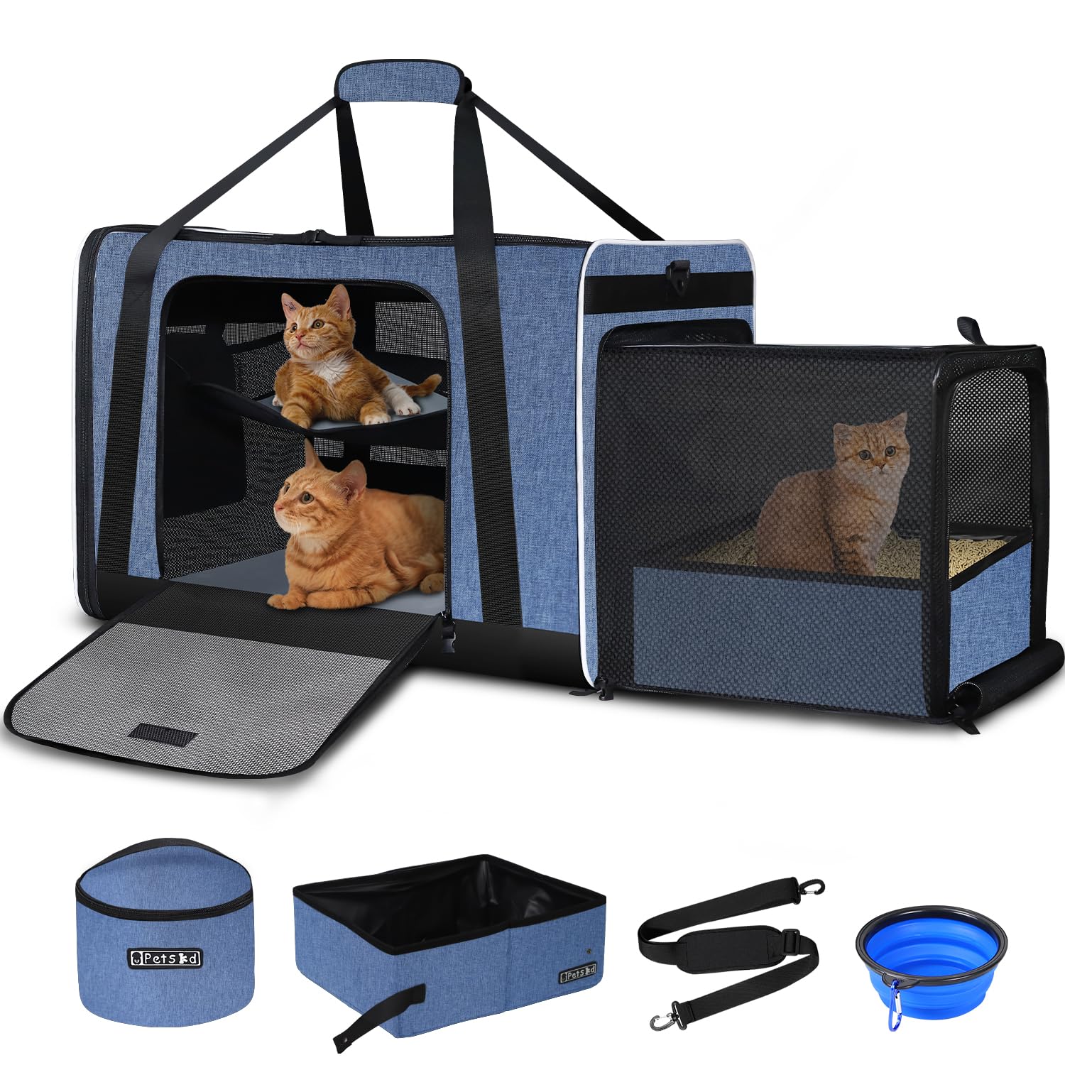 Amazon.com : Petskd Side Expandable Extra Large Cat Carrier with