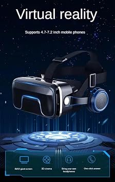 VR Virtual Reality Headset, 3D VR Set for Adult & Kids VR Goggles for 3D Movie Video Game Playing VR Glasses for iPhone 16 15 14 13 Pro Max Plus Samsung Galaxy S24 S23 S22