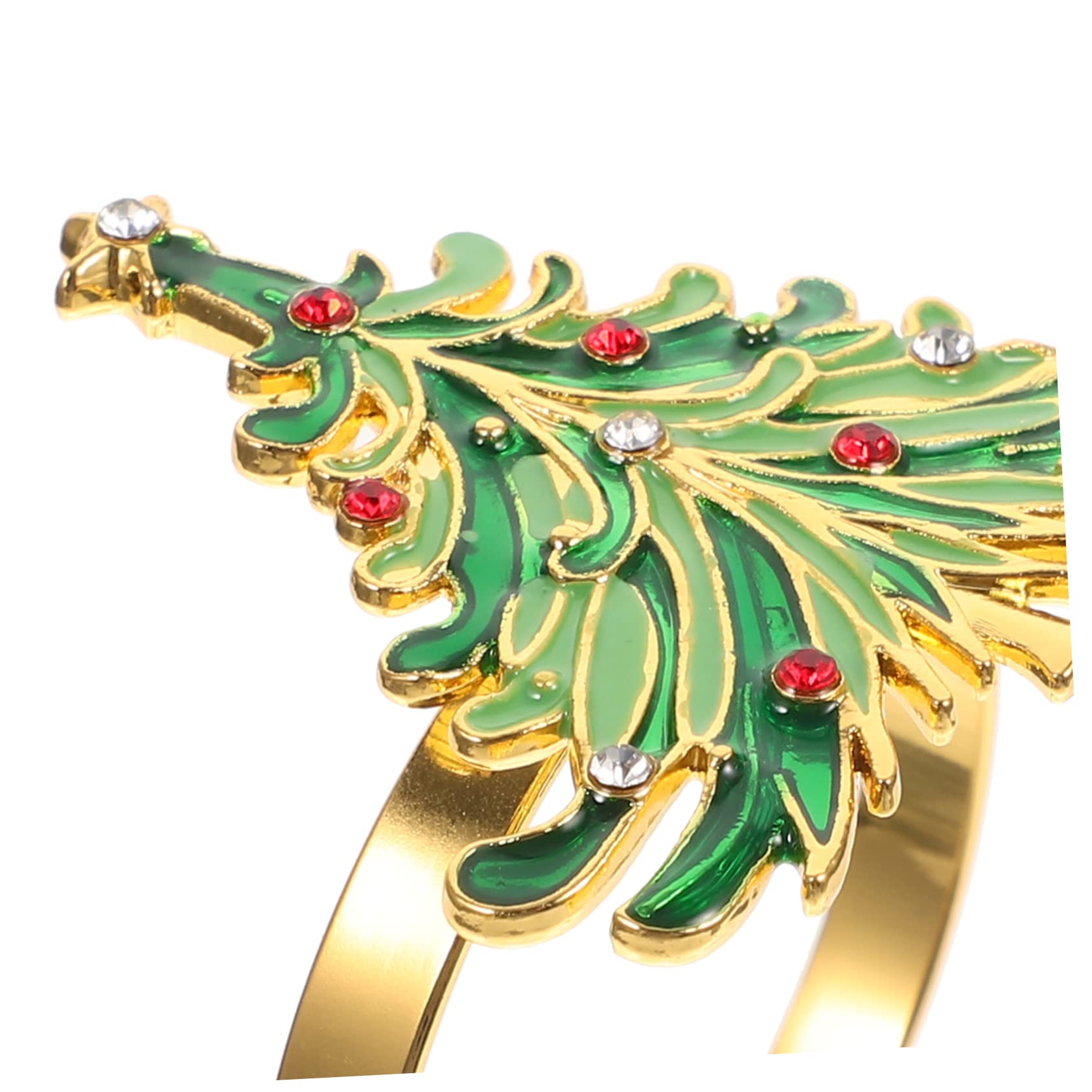 2sets Legierung Weihnachten Party Serviettenhalter Weihnachten Baum Servietten Clips Abendessen Tisch Dekorationen 12 Stücke * 2