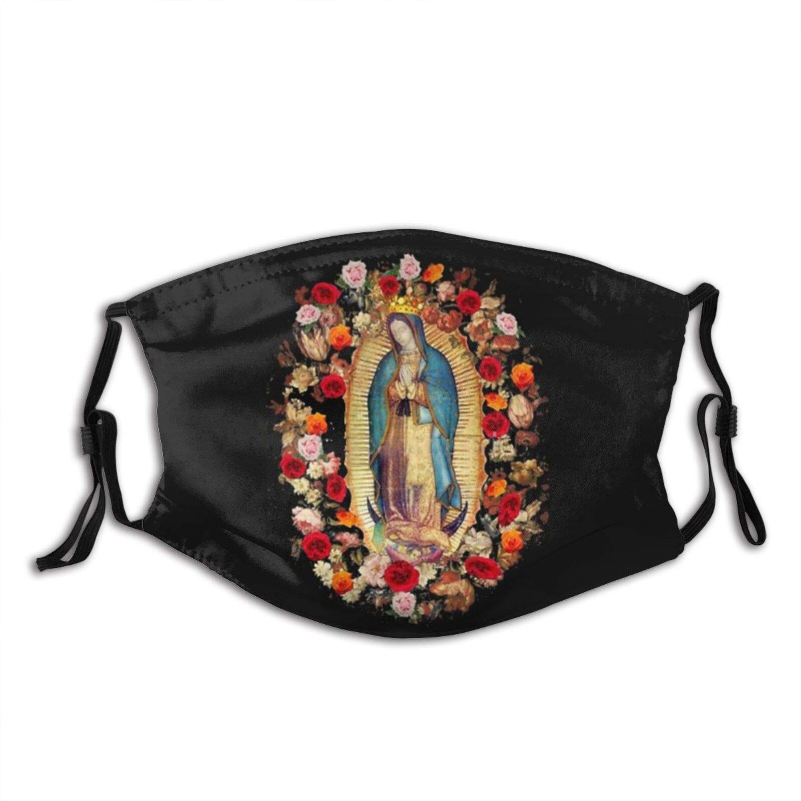 Catholic Immaculate Heart Of Mary Face Mask Scarf, Breathable reusable Washable Bandana With Filters, For Adult Men&Women
