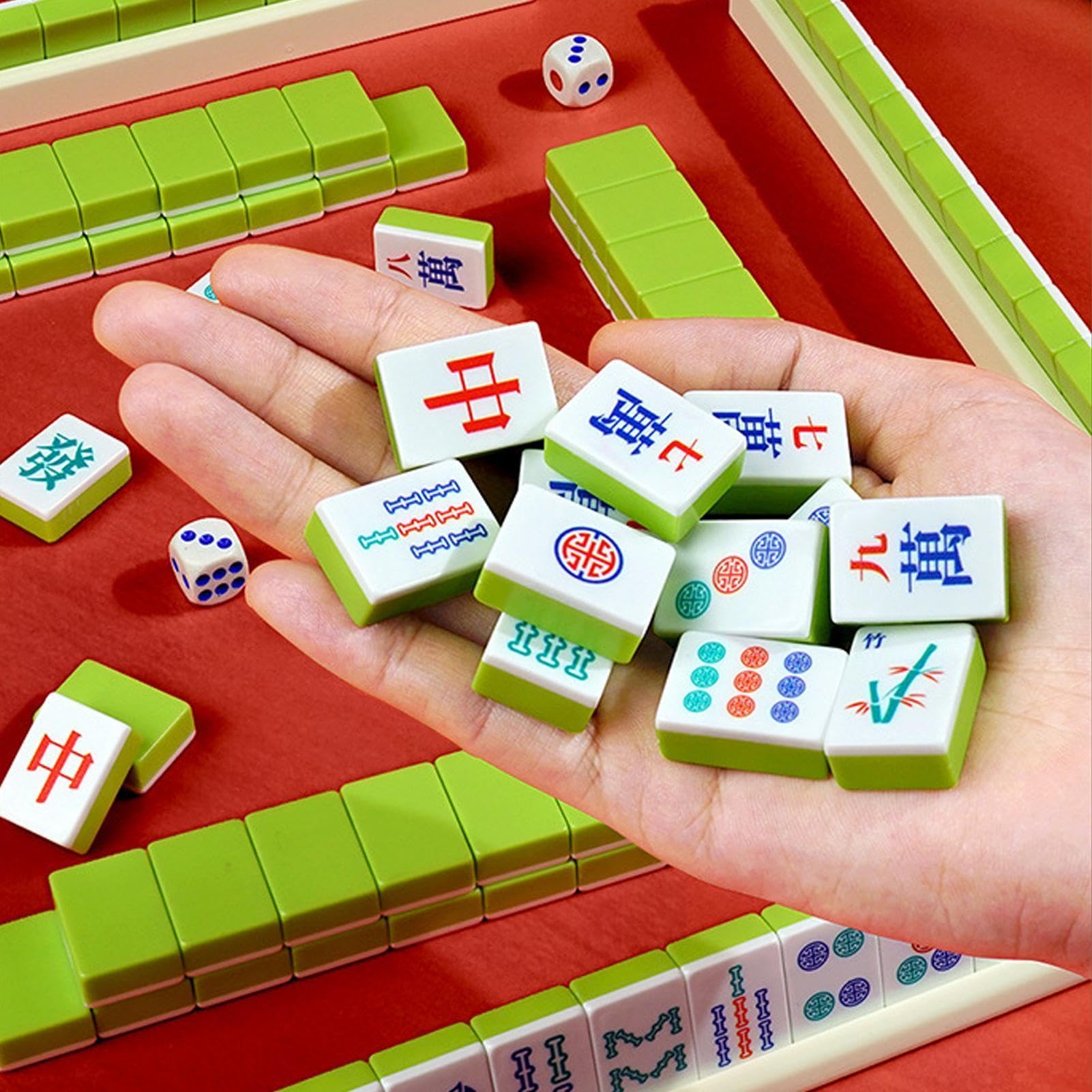 Mahjong Game Set Portatile Divertente Mahjong per Famiglia