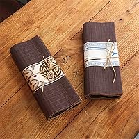 Vista 4 de Tabla De Bambú Runner, Estilo Japonesa Tradicional Lavable A Prueba De Calor Del Té Antideslizante Mat Cortina, para Hotel/Cocina/Comedor Sala De