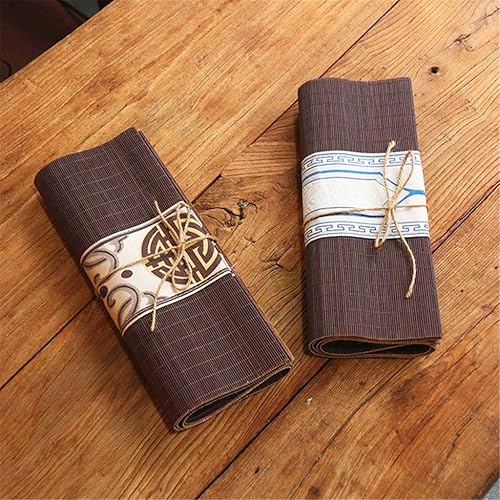 Miniatura 4 de Tabla De Bambú Corredor, Tradicional Prueba De Calor Del Té Alfombra Antideslizante Cortina, para HotelCocinaComedorPartidoSala De Reuniones,