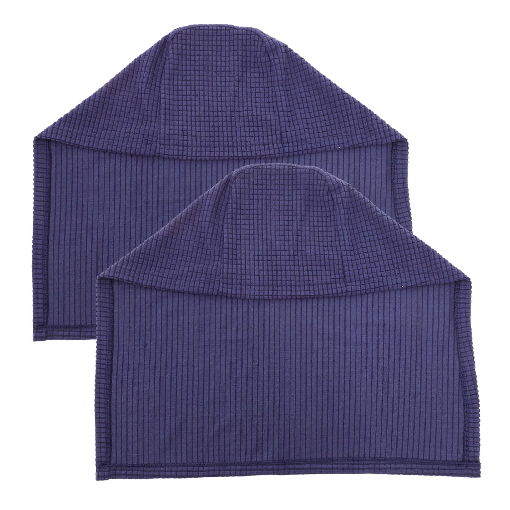 Housses universelles de protection pour accoudoirs bleu marine lot de 2 en polaire
