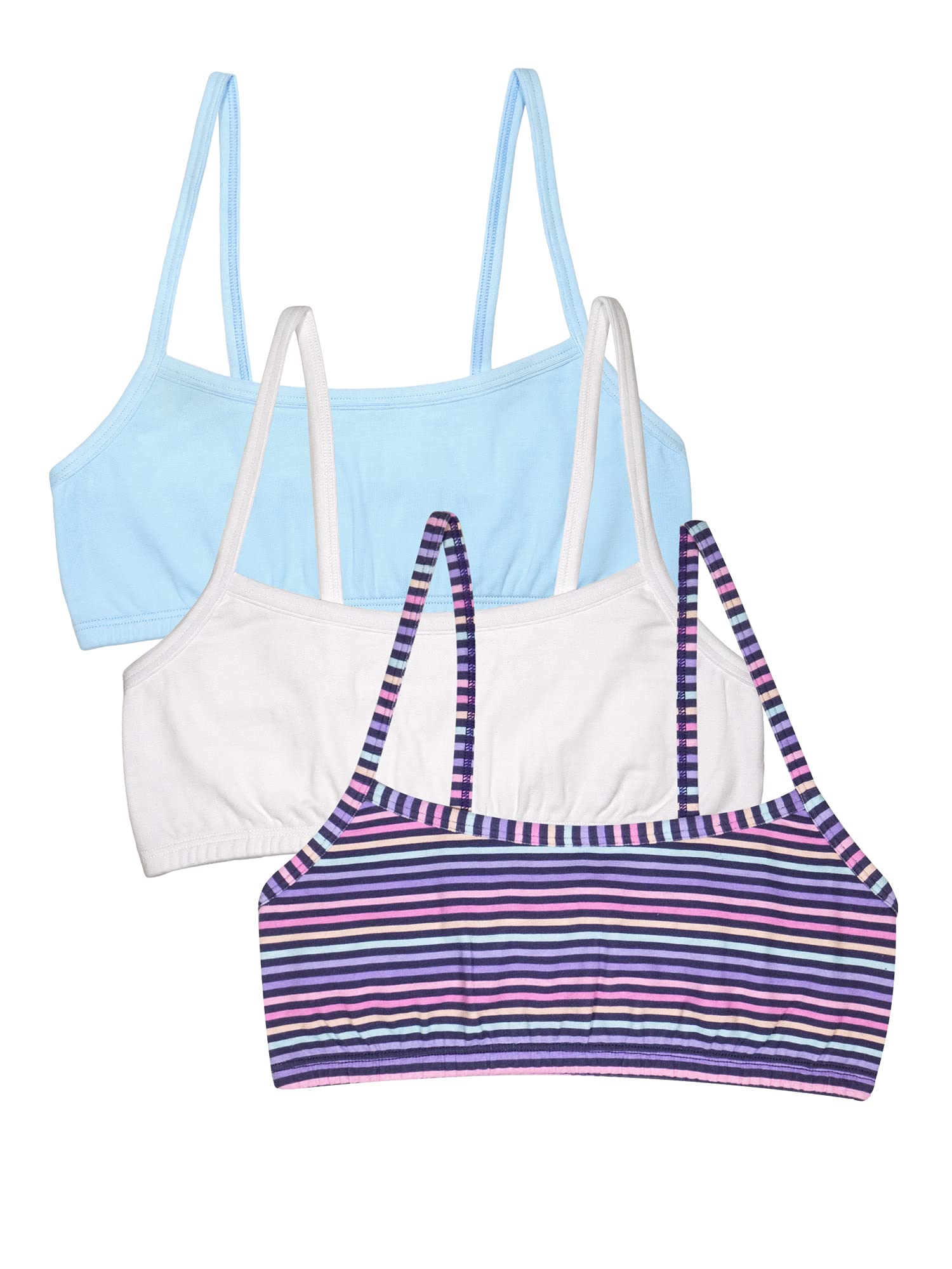 Fruit of the LoomGirls' Cotton Spaghetti Strap Sport Bra