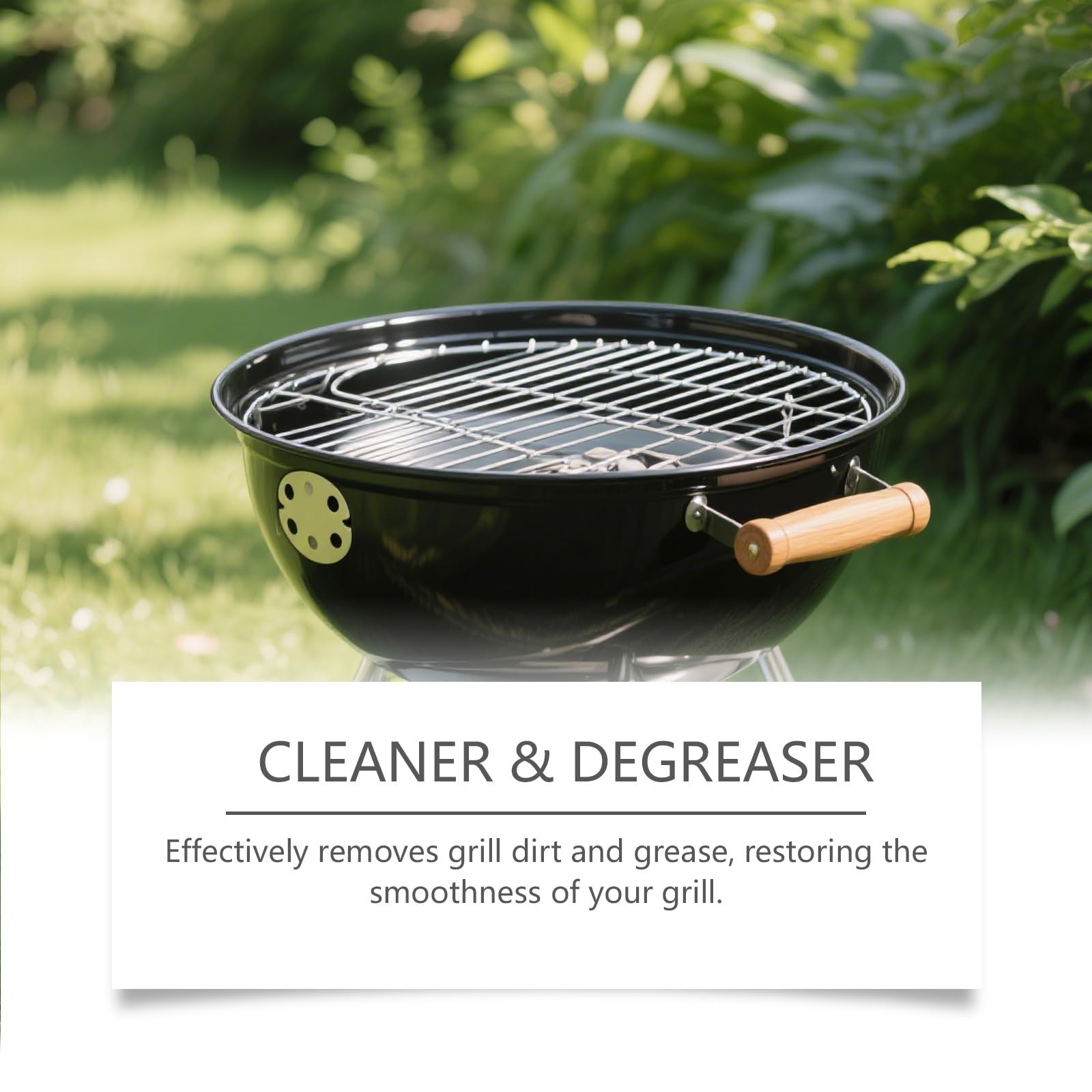 Spray sgrassante per griglia ad alta resistenza, ad azione rapida, sgrassatore multifunzionale per barbecue all'aperto, sgrassante per barbecue multisuperficie (5 pezzi)