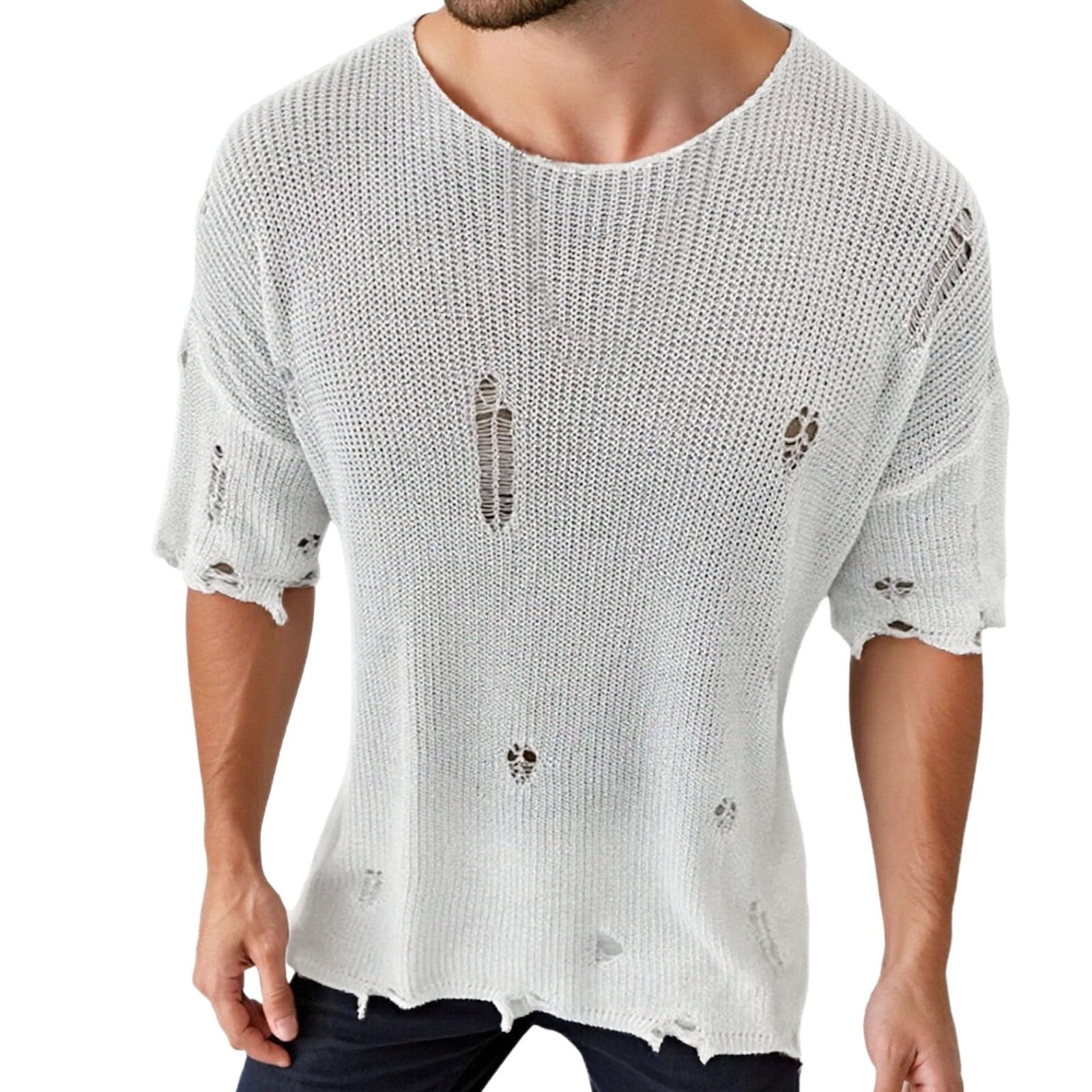 Camisas de verano talla grande estampadas con corte cómodo tropical 5
