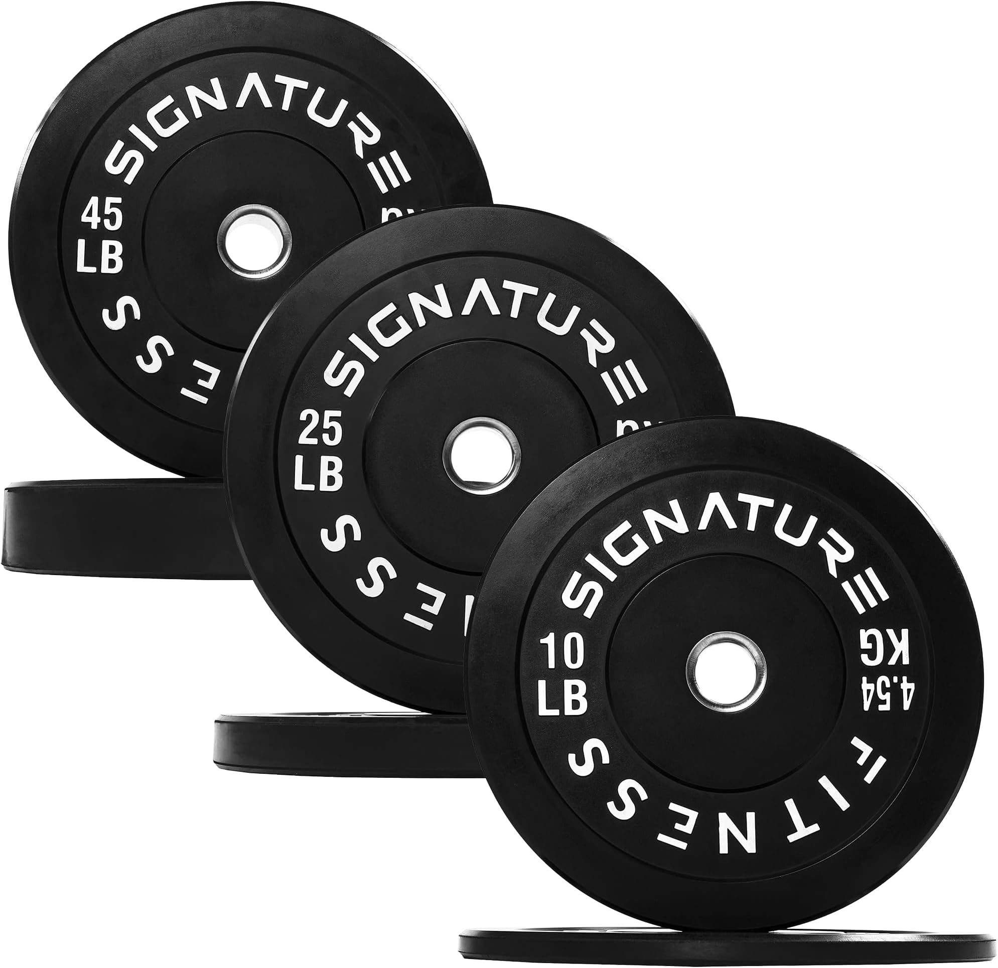 Fitvids Olympic Bumper Plates Set, 2" Weight Plates for Strength Training & Weightlifting, Paris or Set or Set with Barbell, Multiple Options