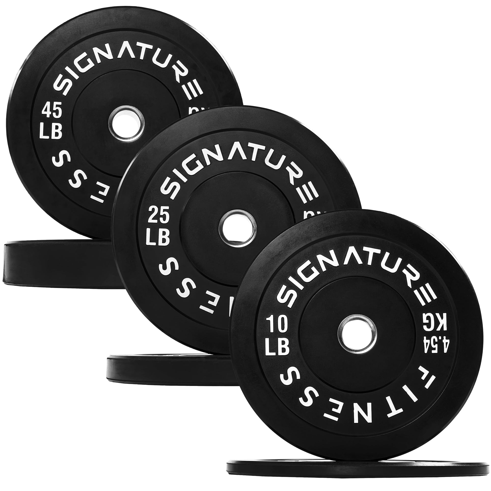 Olympic Bumper Plates Set, 2" Weight Plates for Strength Training & Weightlifting, Paris or Set or Set with Barbell, Multiple Options