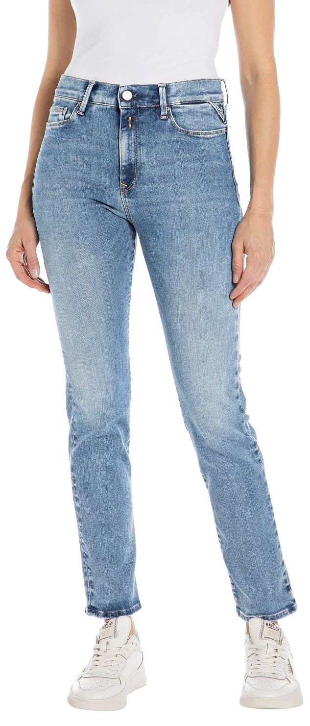 Replay women's jeans with power stretch, blue (Medium Blue 009), 31W / 32L