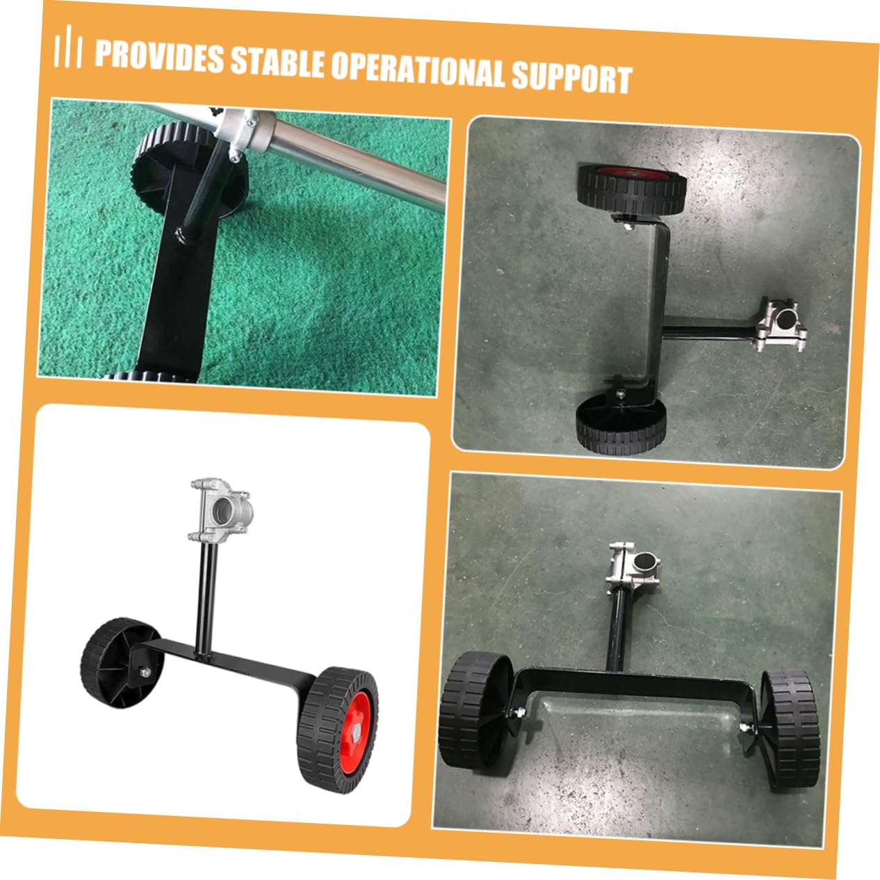 Abaodam 2piezas Accesorio De Ruedas Giratorias Para Cortacésped Desbrozadora Funda