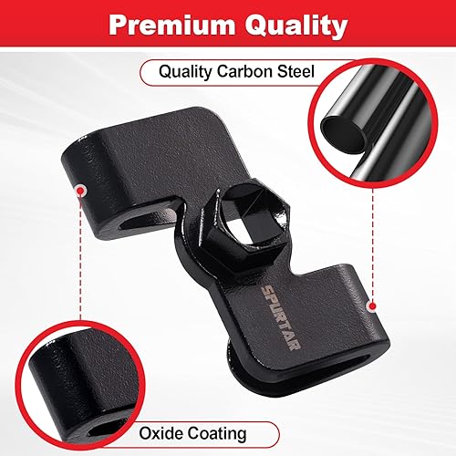 Miniatura 5 de Spurtar Herramienta extensora de llave para unidad de 12 pulgada o unidad hexagonal de 0.827 in, adaptador de llave ajustable con tratamiento