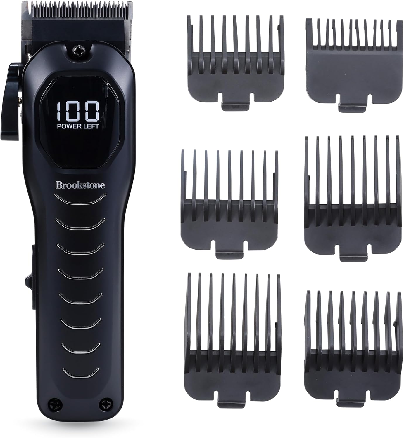 Brookstone - Cordless Hair and Beard Trimmer Kit with Guide Combs and Case