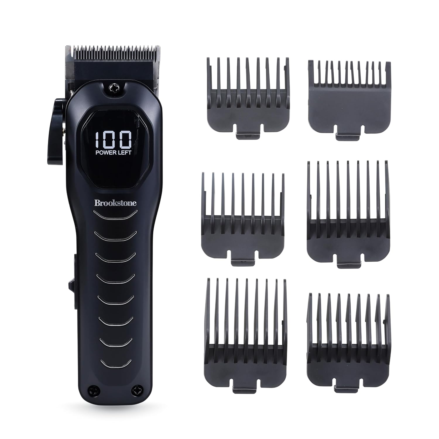 Brookstone - Cordless & Rechargeable Beard and Body Trimmer – Precision Grooming with Multiple Length Comb Attachments, Ergonomic Grip, Complete Grooming Kit