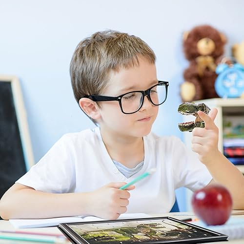 Miniatura 2 de CREPRO Rompecabezas 3D para niños marco de fotos de papel de dinosaurio modelo 3D rompecabezas para niños rompecabezas de dinosaurio para decoración