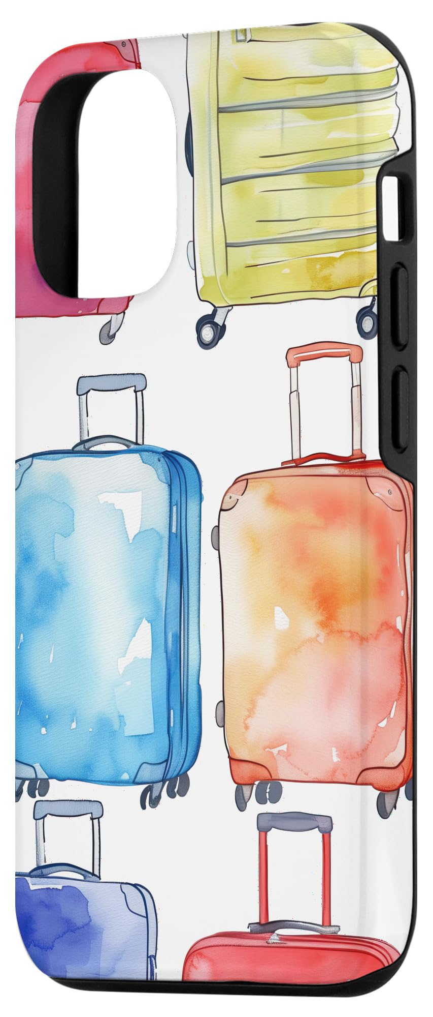 iPhone 15 Gifts For Someone Who Loves Traveling Colorful Suitcases Case - Image 2