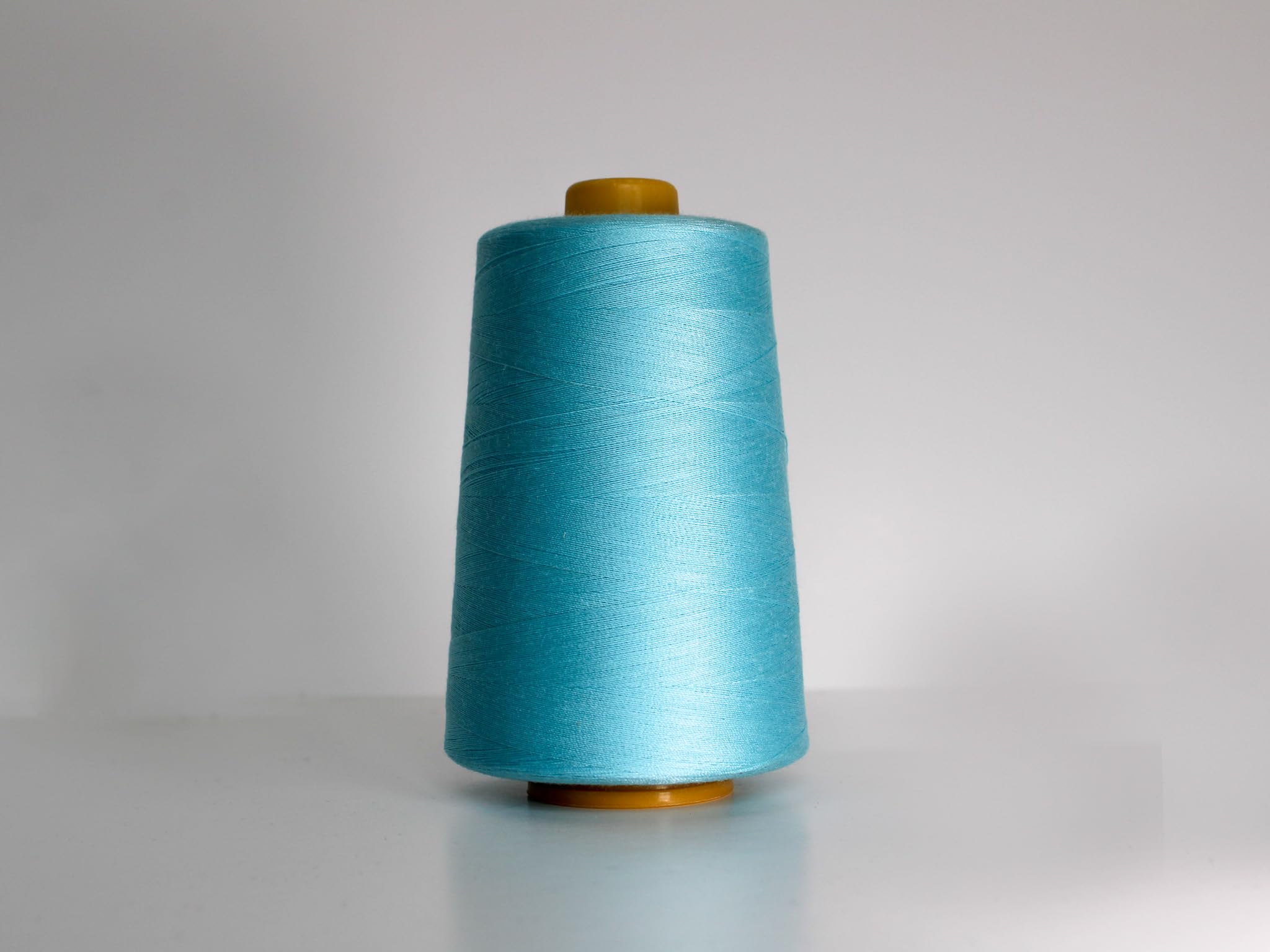 Marent Overlocking Sewing Machine Polyester Thread x Four 5000 Yards Cones White Black Natural Navy Red (Sky Blue)