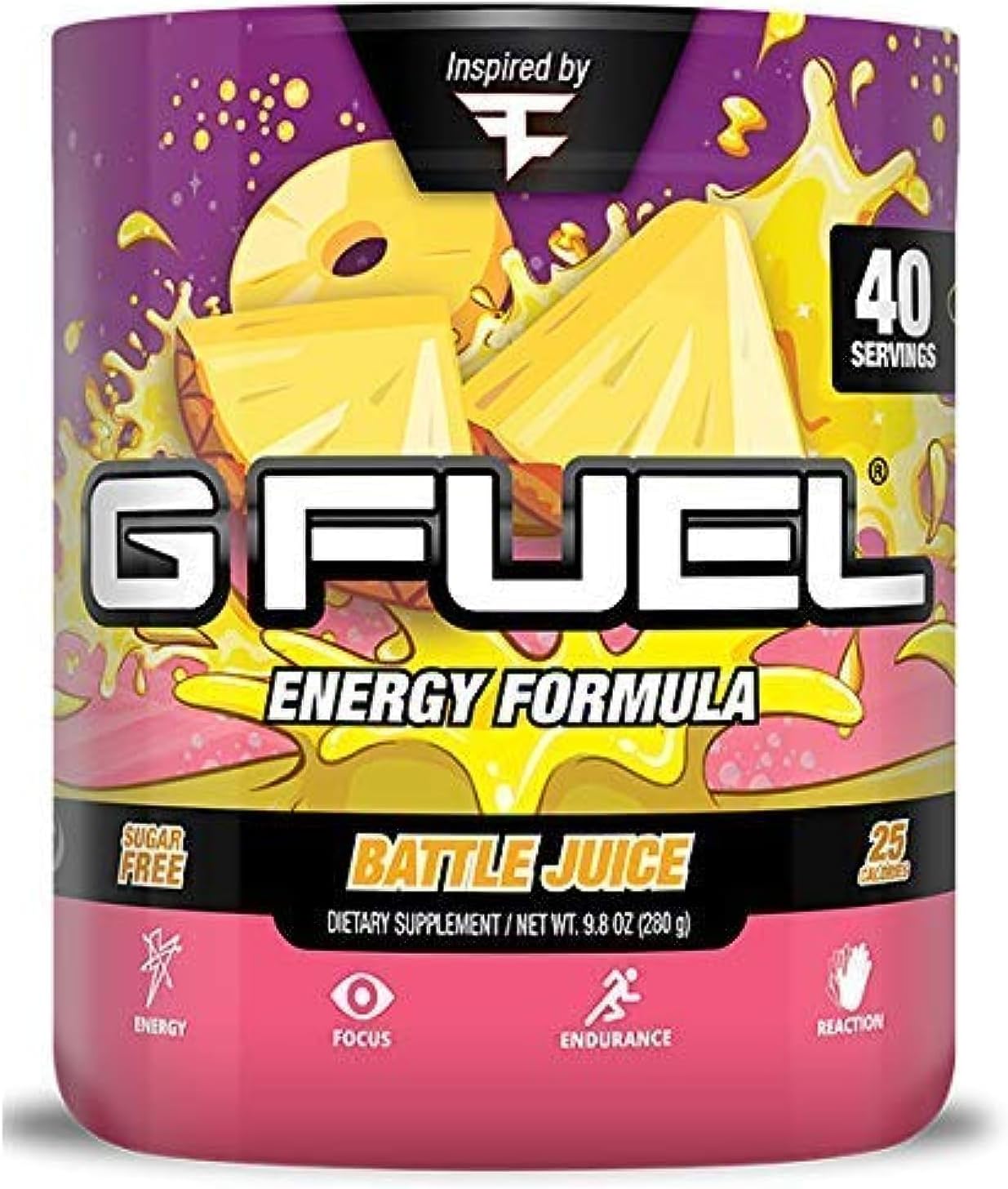 G Fuel Faze Battle Juice Tub (40 Servings) Elite Energy and Endurance Formula Inspired by Faze Clan