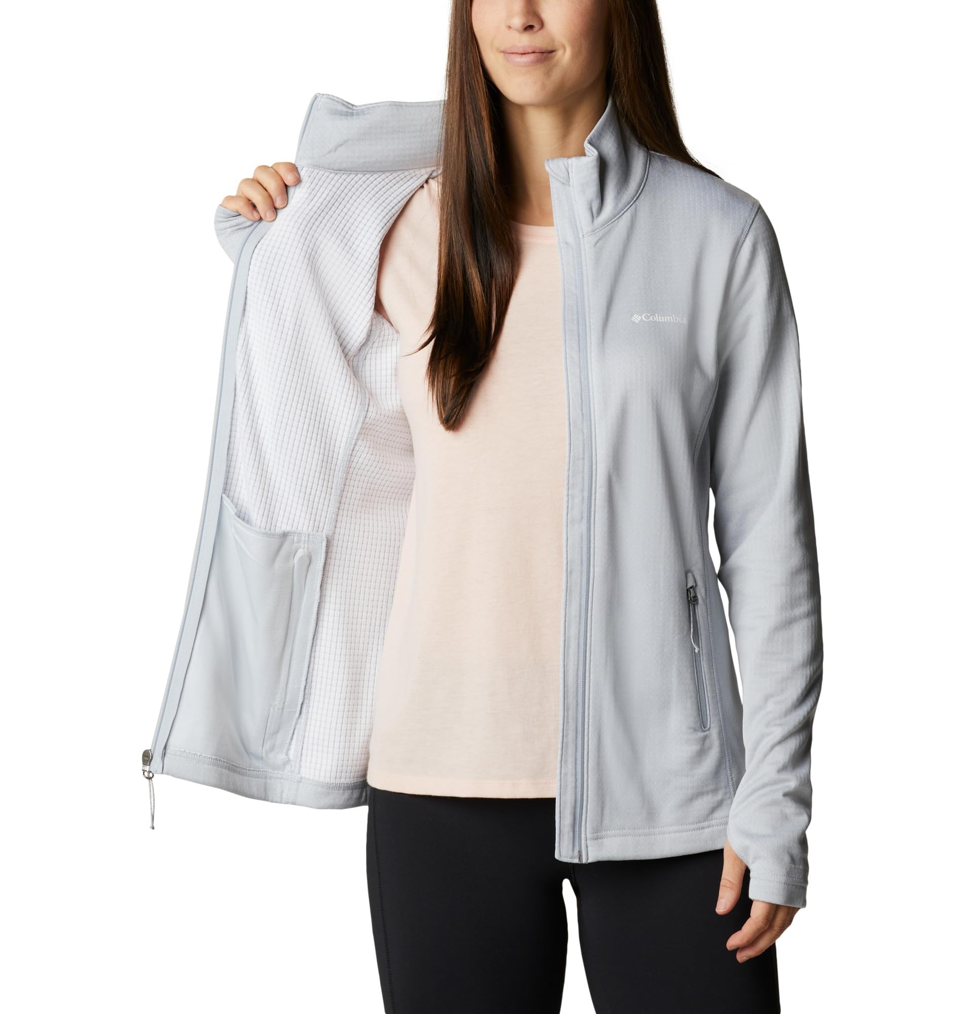 Columbia W Park View Grid Fleece Full Zip Veste Polaire Entièrement Zippée Femme