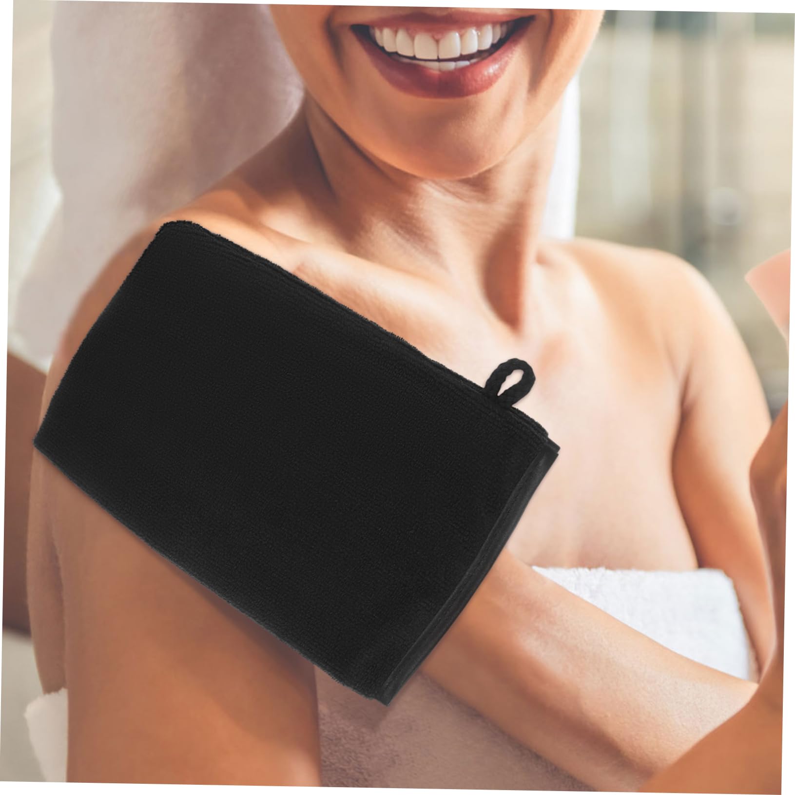 Beaupretty 6piezas Guantes De Baño Desmaquillantes Paños De Ducha Exfoliantes Cuerpo Guantes De Ducha De Microfibra Baño