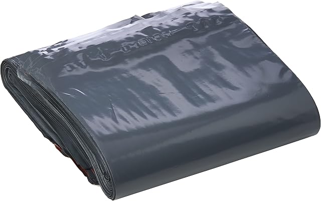 Triplast 6 x 9-Inch Plastic Mailing Postal Bag - Grey (Pack of 200)