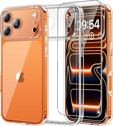 Miniatura 71 de TAURI - Funda a prueba de golpes para iPhone 15 Plus de 6.7 pulgadas, 3 en 1, no se pone amarilla, con 2 protectores de pantalla, protección