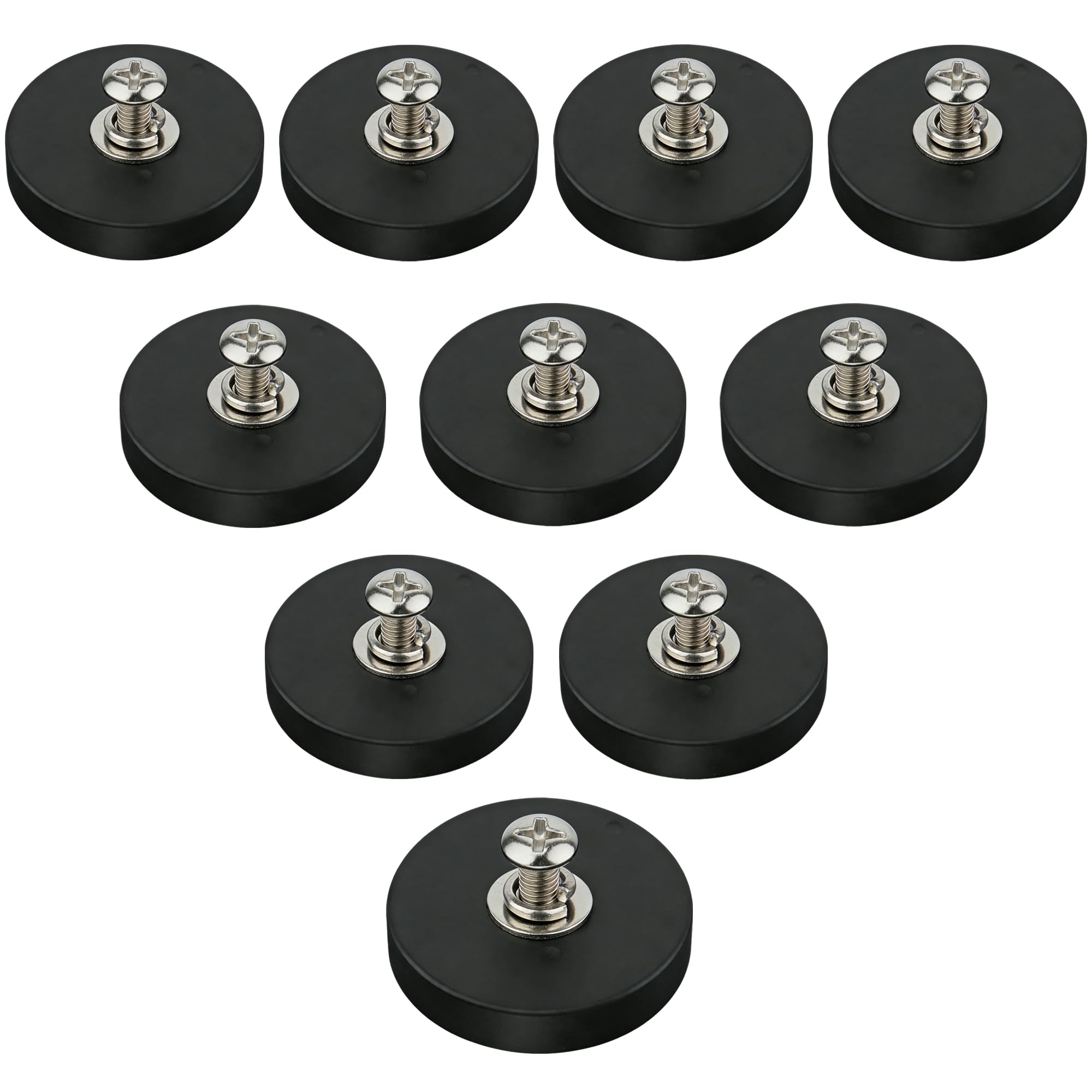 ULIBERMAGNET 20Pack Rubber Coated Magnet,Strong Neodymium Magnet Base with M4 Female Thread,Strong Magnetic Mounting for Lighting,Tools and equipement — Amazon image 12