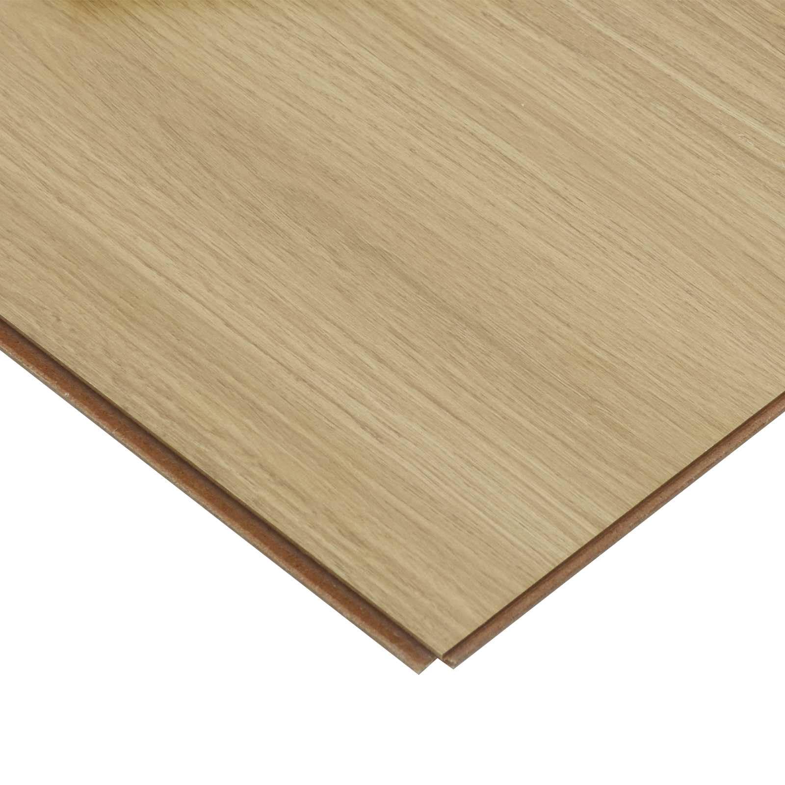 Pavimento in laminato in legno color crema pallido, 101 x 20 x 0,8 cm, 5 pezzi, sistema a click, facile da pulire, per soggiorno, camera da letto, ristrutturazione, effetto legno realistico e