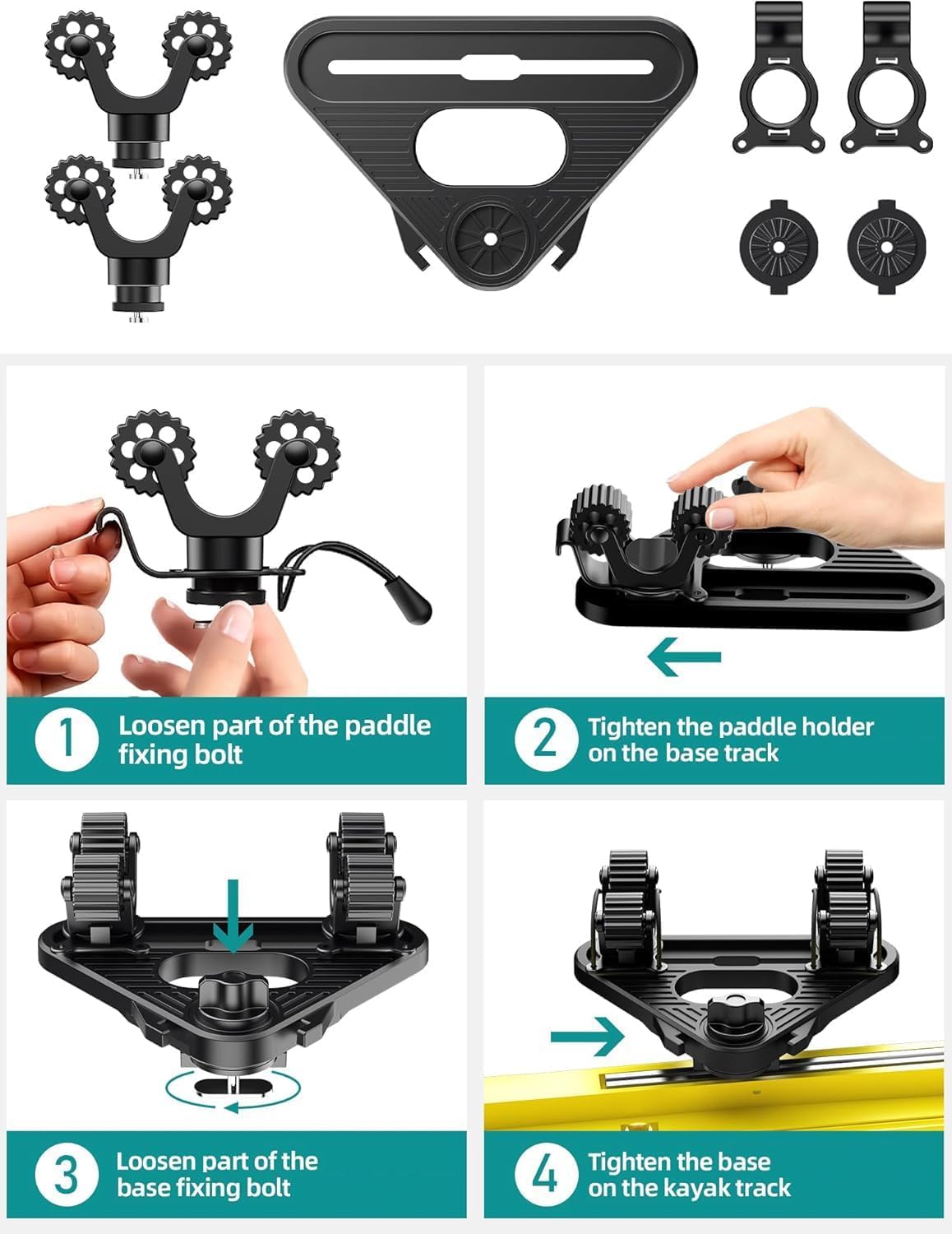 Kayak Paddle Holder - Keep Your Paddle Secure -6