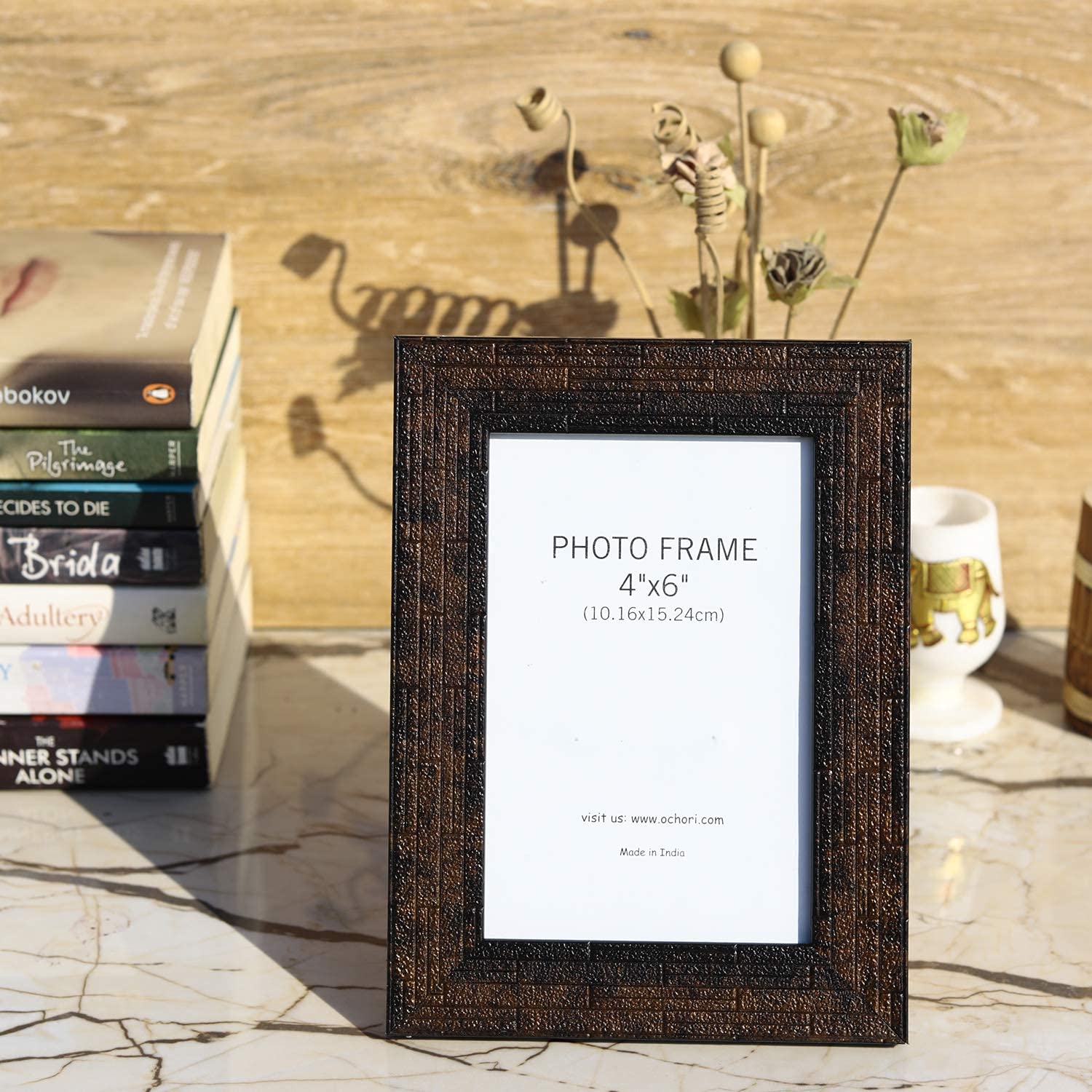 Vintage Gulley Photo Frame with Stand|4" x 6", Brown Design I Vertical (B08Q7LG3KB) Amazon Price History, Amazon Price Tracker