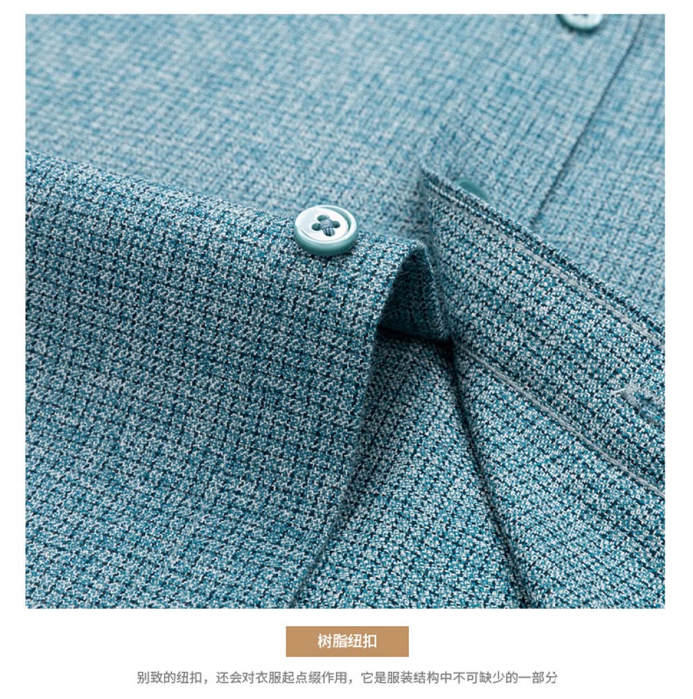 HGJH Freizeithemden Für Herren, Herren Langarm Flanellhemd Thermohemd Einfarbig Tiefblau Hemd Herren Holzfäller Bequem Karierte Hemdjacke Lässiges Arbeitshemd Für Herren Jungen