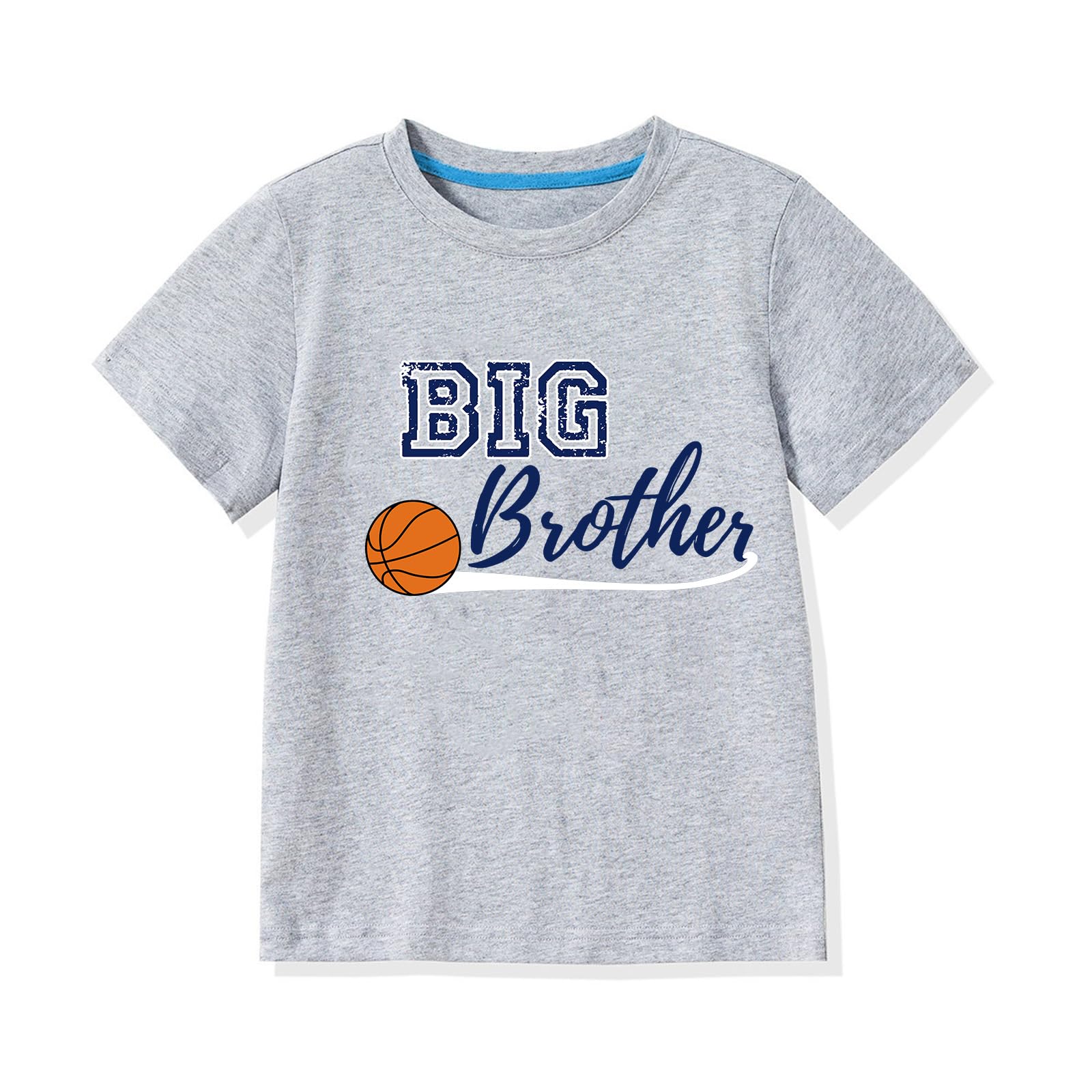 Big Brother Shirts Baseball Basketball Football Theme Big Bro T-Shirts Cotton Short Sleeve Tees 2-12 Years