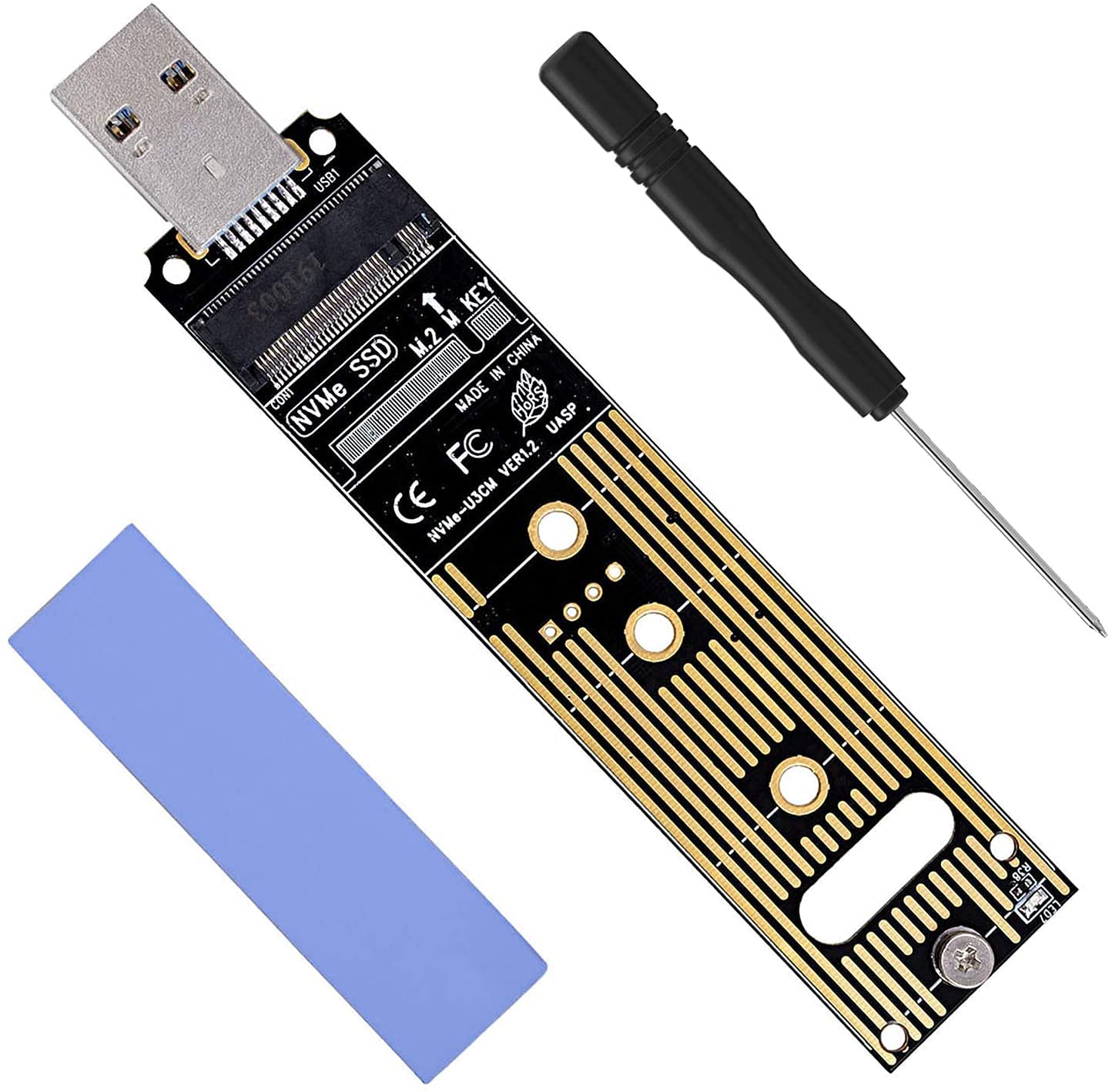 Nvme Naar Usb Adapter M.2 Ssd Usb 3.1 Type Een Kaa