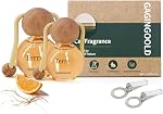 Car Air Freshener Hanging, 2 Pack Sandalwood Air Fresheners Diffuser for Car & Home, Odor Eliminator Car Freshener with Vent Clip, Long Lasting Up to 150 Days Car Freshener for Men & Women