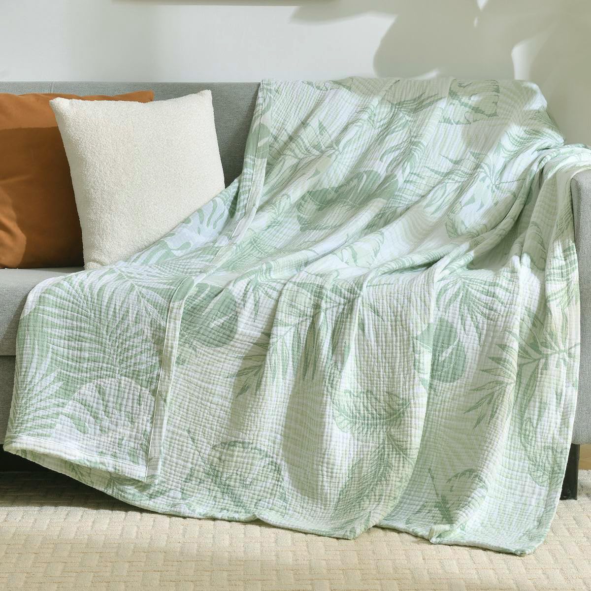 StyleChic Cotton Muslin Throw Blanket