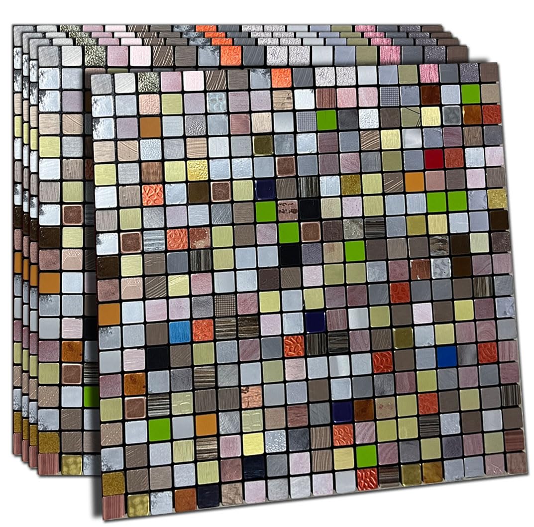 Azulejos de metal para salpicaduras en tu cocina, paneles 3D de aluminio para salones modernos