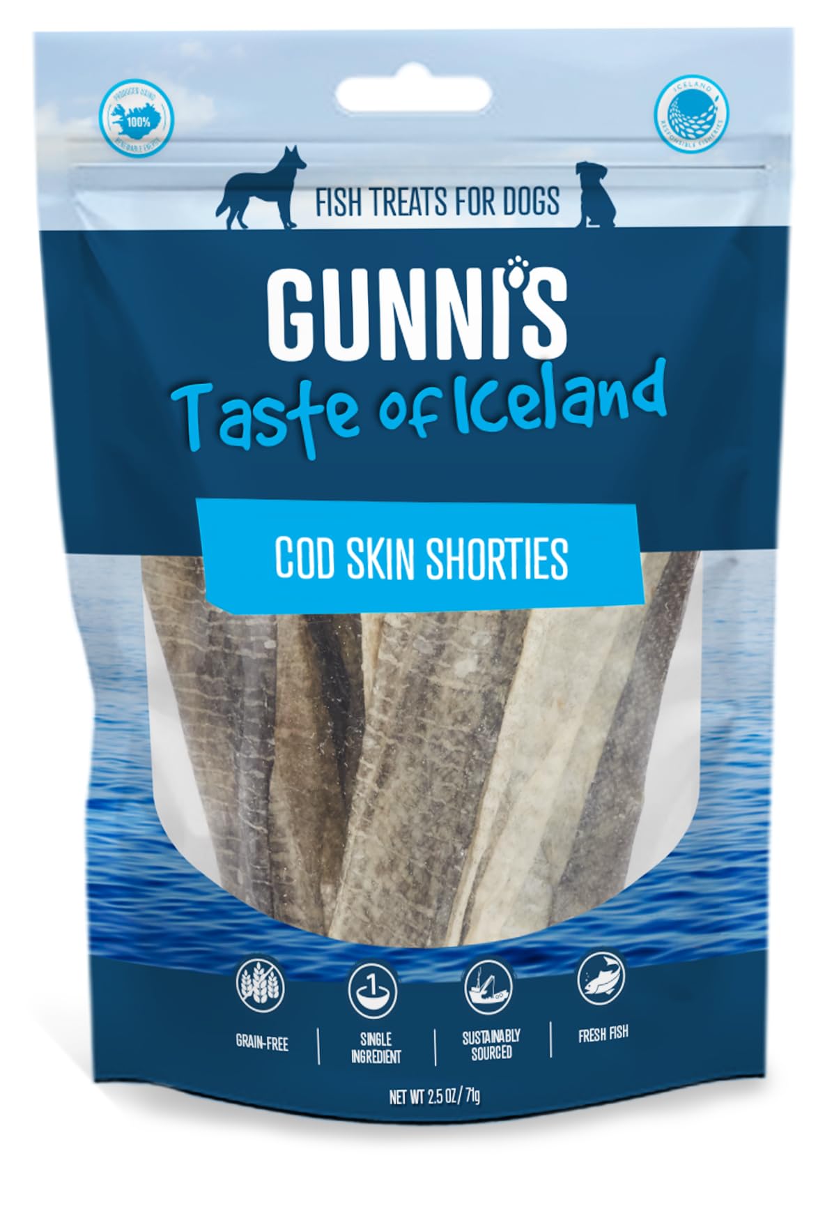 Gunni’s Cod Skin Shorties, 71 g (Pack of 1)