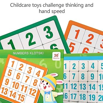 Amazon | 数字のスライドパズル - 磁気パズル ゲーム - 教育学習