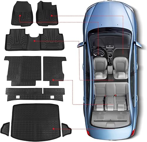 powoq Alfombrilla de maletero compatible con Honda CRV 2017-2022, alfombrillas de repuesto para accesorios Honda CRV 2017-2022 (se ajusta al modelo