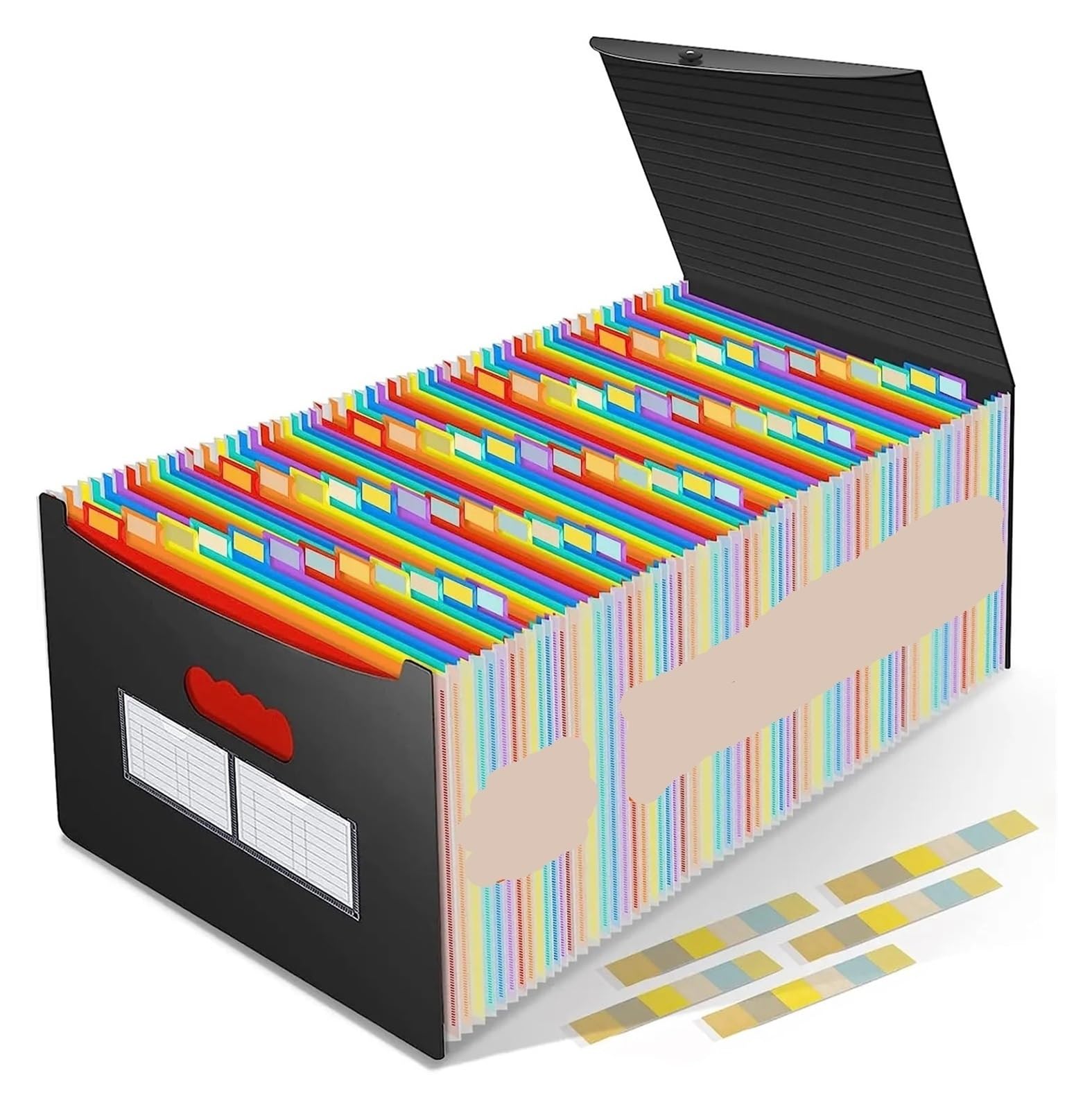 Documentalisti, classificatori, Cartella portadocumenti portatile formato A4, nera(60 grids A)