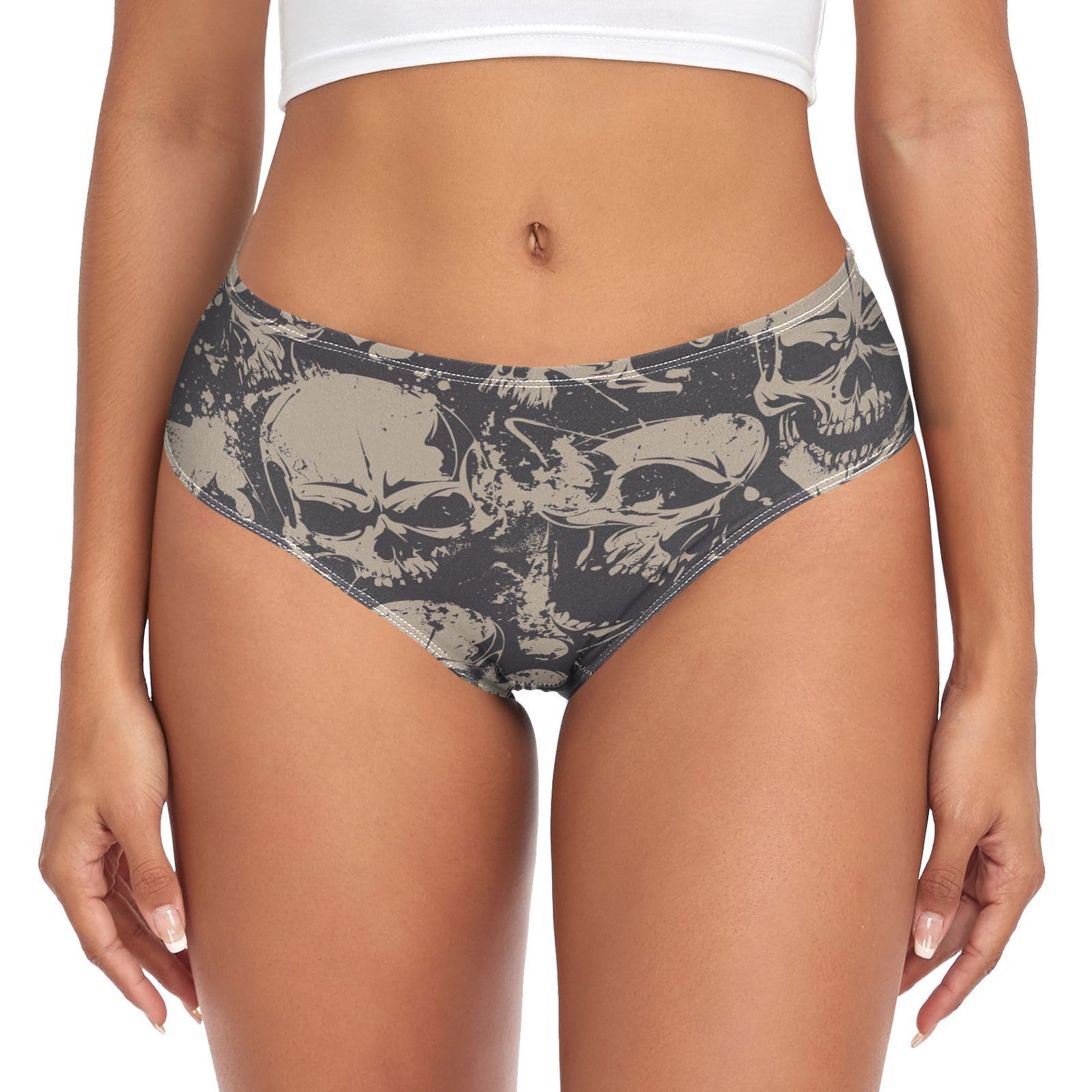 Youjuner Women's Multicolor Underwear Sugar Skull Comfy Knickers Basic Briefs Hipster Pants For Girls