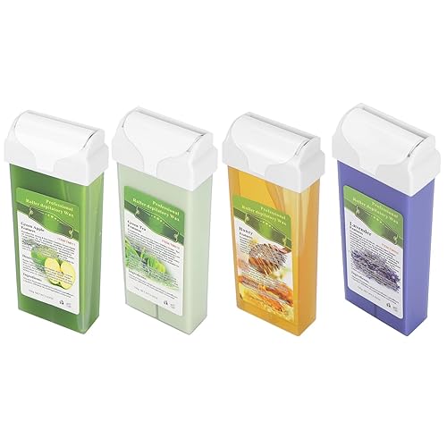 Recarga de cera de depilación Cartuchos Roll-On Kit de cera caliente encerado Usos profesionales o domésticos