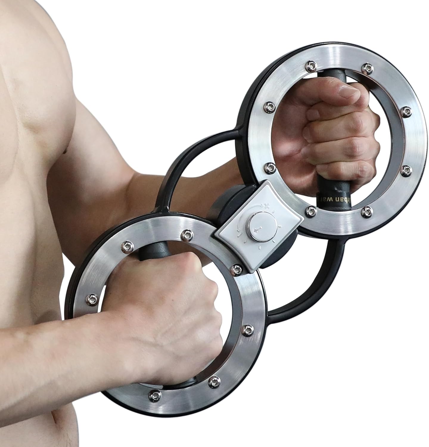 Rotator Burn Machine, 8-12LB Arm Exercise Equipment with Adjustable Resistance, Spinning Arm Machine, Gripster Forearm Trainer, 360 Degree Rotating Grips, Forearm Grip Strengthener