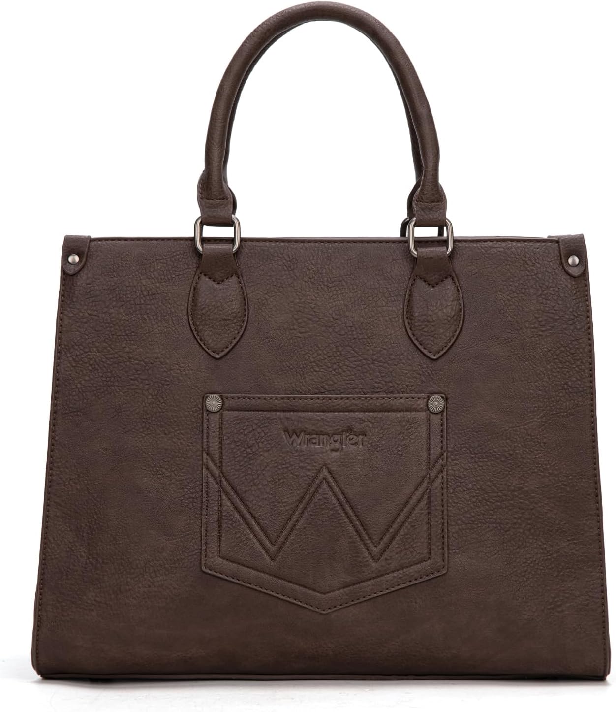 Montana West X Wrangler Large Tote Bag for Women, Western Purse Work Shoulder Handbag with Crossbody Strap - Image 6