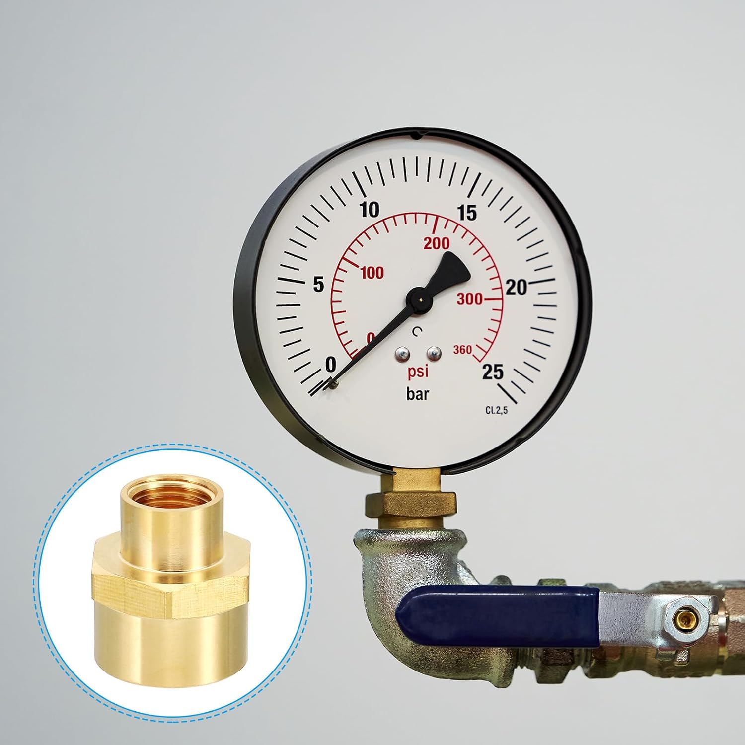 PATIKIL Brass Pipe Fittings Coupler, 6Pcs 1/4" x 1/2" NPT Female Thread Brass Hex Nipple Coupling Reducer Adapter Tubing Connector Adaptor for Water, Air, Oil, Gas Line System