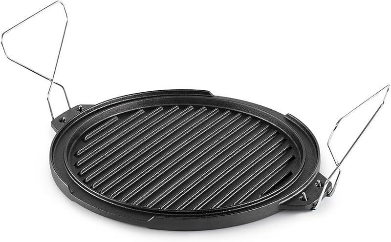 Guidecast Round Griddle, 12 in, Dual-Sided Cast Iron