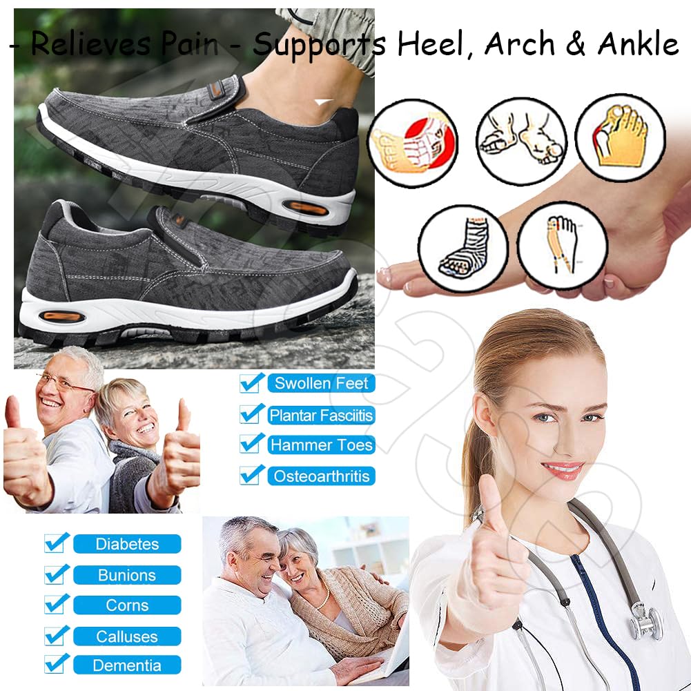 Ciabatte Sneakers PERLETTI Uomo - Slip On Ultra Leggere Blu, Suola Antiscivolo, Traspiranti, Comode - Foto 8