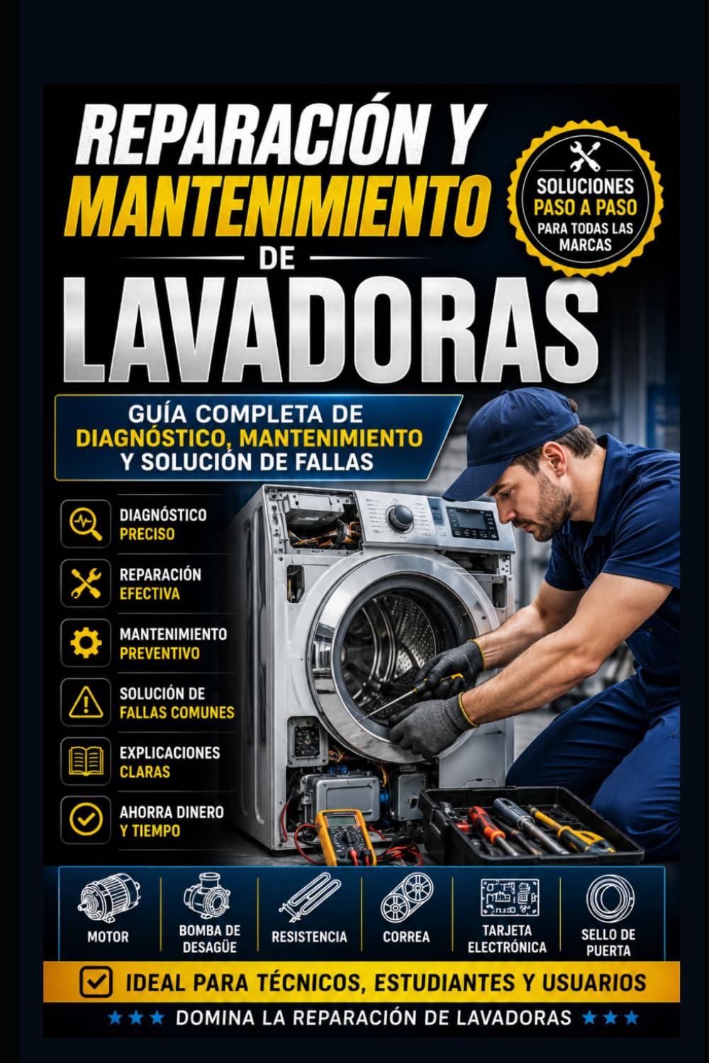 Reparación y mantenimiento de Lavadoras: Guía Completa de Diagnóstico, Mantenimiento y Solución de Fallas