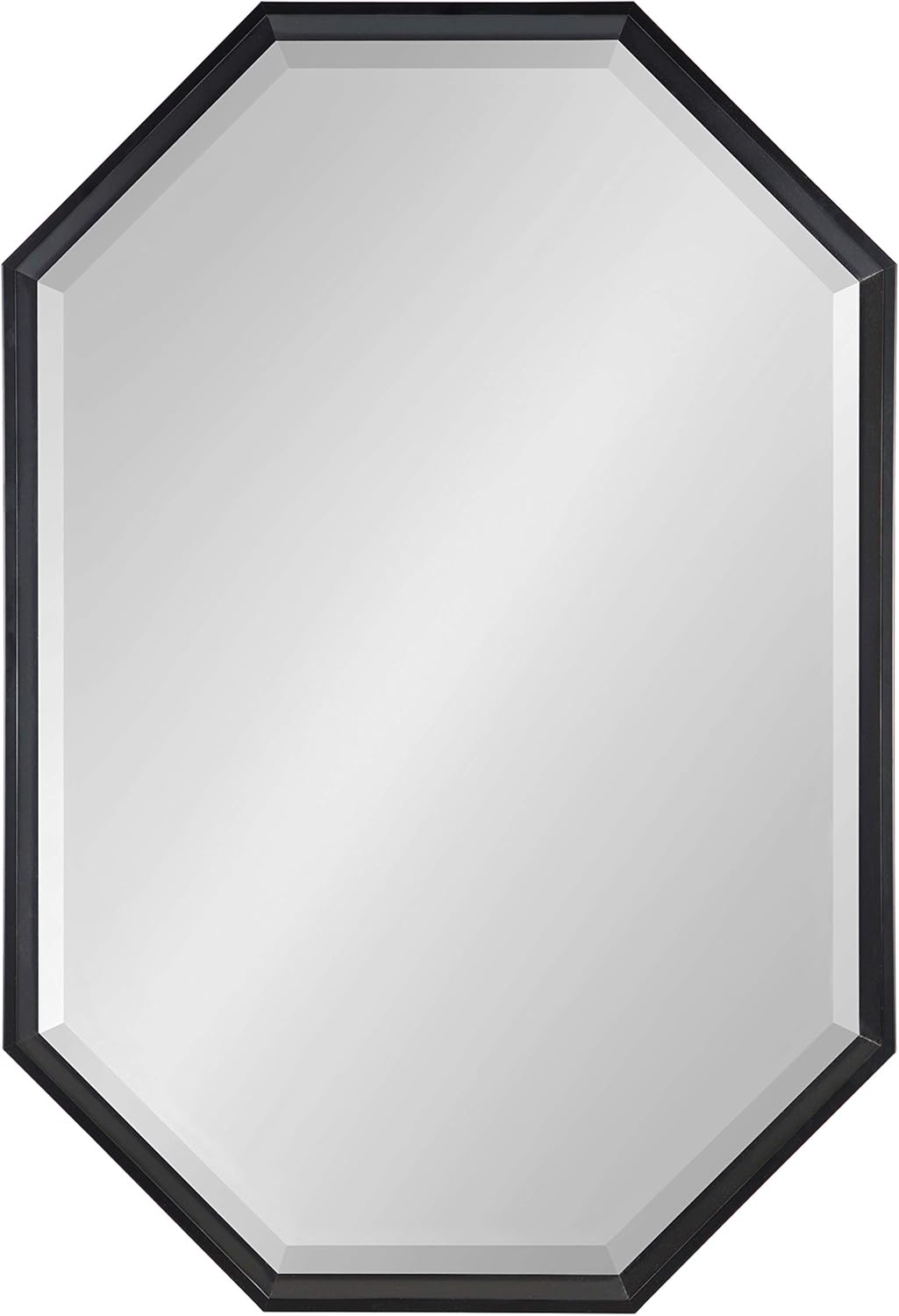 Kate and Laurel Calter Large Elongated Octagon Frame Wall Mirror, 25.5 x 37.5, Gold