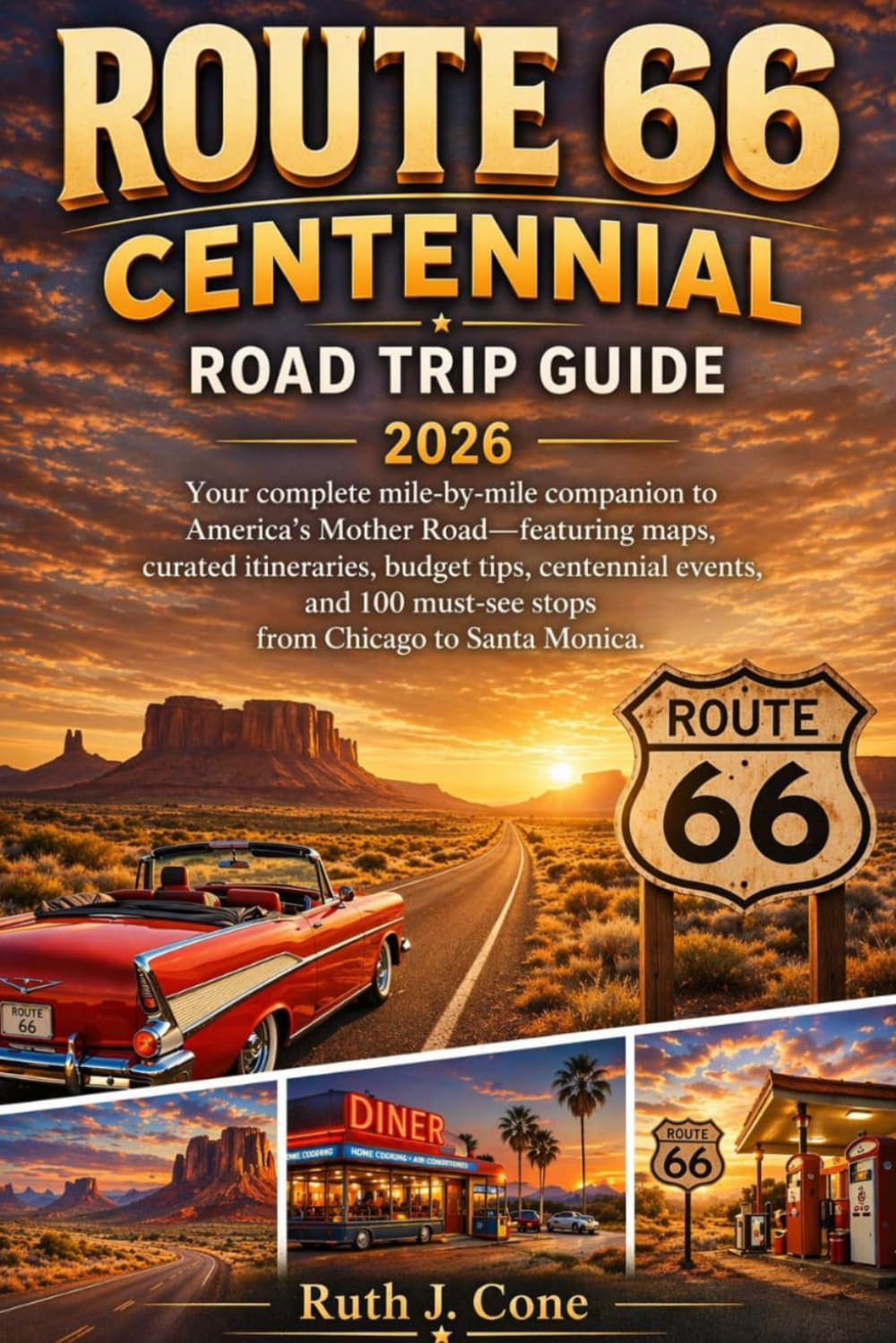 Route 66 Centennial Road Trip Guide 2026: "Your Complete Mile-by-Mile Companion to America's Mother Road with Maps, Itineries, Budget Tips, Centennial events.... (Travel)